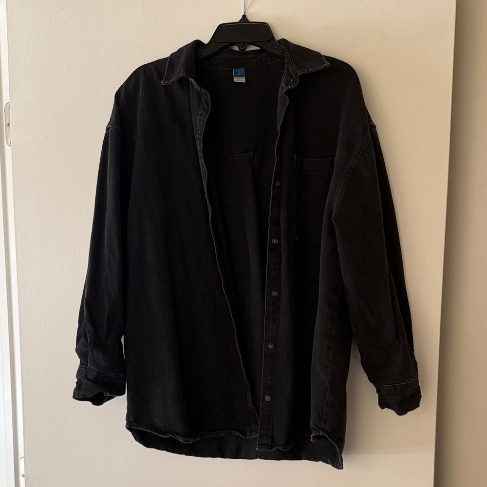 Old Navy Black Button Down Shirt